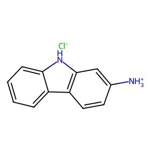 Carbazole, 2-amino-, hydrochloride structure