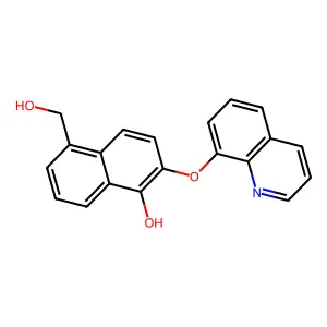 8-Quinolinolium 1'-hydroxy-2'-naphthoate structure
