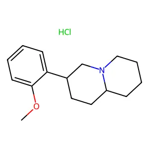 2H-Quinolizine, octahydro-3-(2-methoxyphenyl)-, hydrochloride structure
