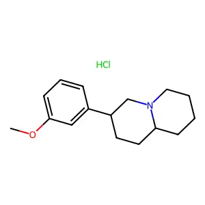 2H-Quinolizine, octahydro-3-(3-methoxyphenyl)-, hydrochloride structure