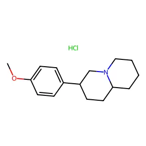 2H-Quinolizine, octahydro-3-(4-methoxyphenyl)-, hydrochloride structure