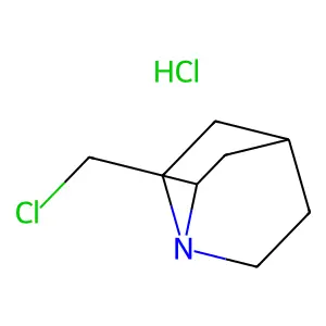 Quinuclidine, 2-(chloromethyl)-, hydrochloride structure