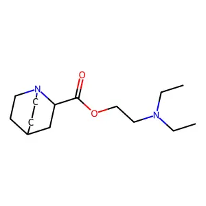 2-Quinuclidinecarboxylic acid, 2-(diethylamino)ethyl ester structure