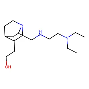 3-Quinuclidineethanol, 2-((2-diethylaminoethyl)aminomethyl)- structure