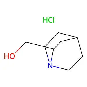 2-Quinuclidinemethanol, hydrochloride structure