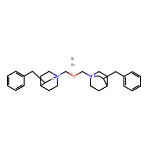 Quinuclidinium, 1,1'-oxydimethylenebis(3-benzyl-, dibromide structure