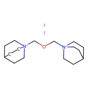 1,1'-氧二亚甲基双奎宁环铵二碘化物 structure