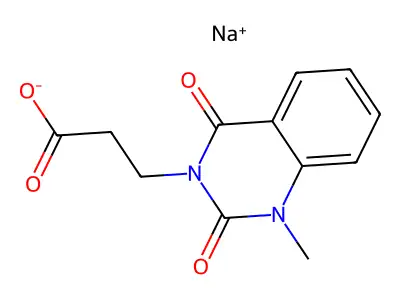 3-(1-Methyl-2,4-dioxoquinazolin-3-yl)propanoic acid structure
