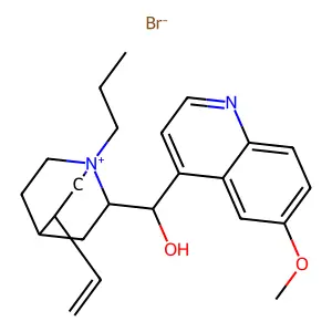 奎宁丙基溴化物 structure