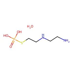 Phosphorothioic acid, S-(2-((2-aminoethyl)amino)ethyl) ester, hydrate structure