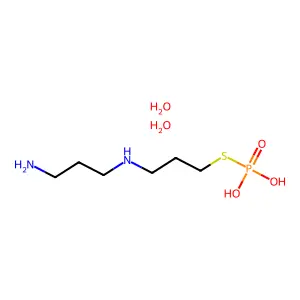 Phosphorothioic acid, S-(3-((3-aminopropyl)amino)propyl) ester, dihydrate structure