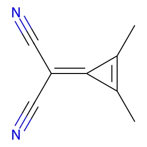 Propanedinitrile, (2,3-dimethyl-2-cyclopropen-1-ylidene)- structure