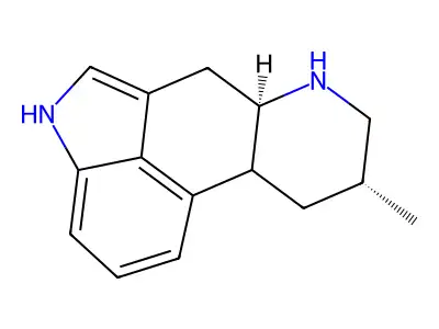 Ergoline, 8-methyl-, (8-beta)- structure