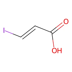 3-碘丙烯酸 structure