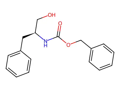 Carbamic acid, N-(1-benzyl-2-hydroxyethyl)-, benzyl ester structure