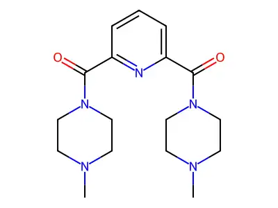 [6-(4-methylpiperazine-1-carbonyl)pyridin-2-yl]-(4-methylpiperazin-1-yl)methanone structure