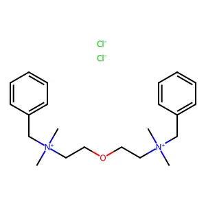 2,2'-Oxybis(N-benzyl-N,N-dimethylethan-1-aminium) dichloride structure