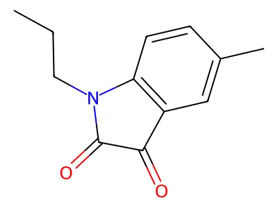 5-methyl-1-propylindoline-2,3-dione structure