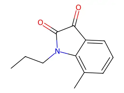 7-Methyl-1-propyl-1H-indole-2,3-dione structure