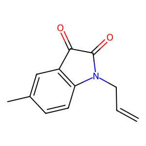 1-Allyl-5-methyl-1H-indole-2,3-dione structure