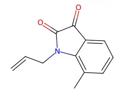 7-methyl-1-(prop-2-en-1-yl)-2,3-dihydro-1H-indole-2,3-dione structure