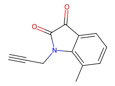 1H-Indole-2,3-dione, 7-methyl-1-(2-propynyl)- structure