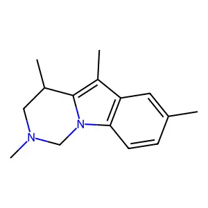 2,4,5,7-Tetramethyl-1,2,3,4-tetrahydropyrimido[1,6-a]indole structure