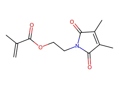 2-(2,5-Dihydro-3,4-dimethyl-2,5-dioxo-1H-pyrrol-1-yl)ethyl methacrylate structure