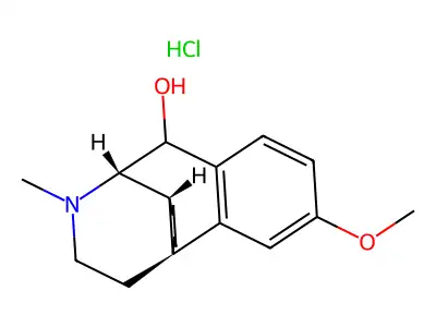 Morphinan, 10-hydroxy-3-methoxy-17-methyl-, hydrochloride, (-)- structure