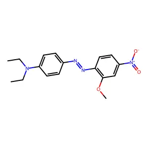 Benzenamine, N,N-diethyl-4-(2-(2-methoxy-4-nitrophenyl)diazenyl)- structure