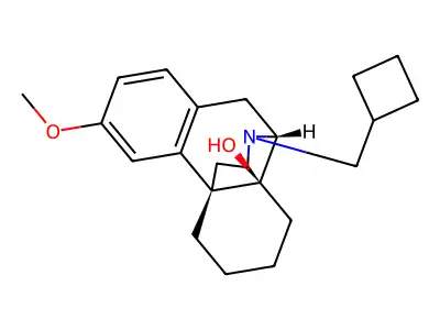 Morphinan, 14-hydroxy-3-methoxy-17-cyclobutylmethyl- structure