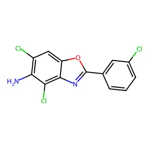 4,6-Dichloro-2-(3-chlorophenyl)-1,3-benzoxazol-5-amine structure