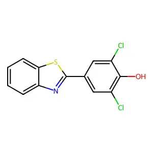 4-(1,3-Benzothiazol-2-yl)-2,6-dichlorophenol structure