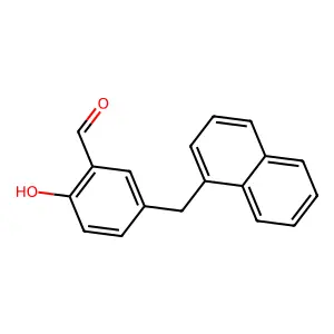2-Hydroxy-5-(1-naphthalenylmethyl)benzaldehyde structure