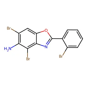 4,6-Dibromo-2-(2-bromophenyl)-1,3-benzoxazol-5-amine structure