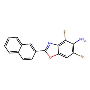 4,6-Dibromo-2-(2-naphthyl)-1,3-benzoxazol-5-amine structure
