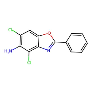 4,6-Dichloro-2-phenyl-1,3-benzoxazol-5-amine structure