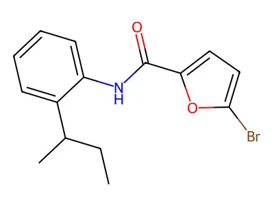 5-bromo-N-(2-butan-2-ylphenyl)furan-2-carboxamide structure