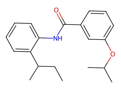 N-[2-(butan-2-yl)phenyl]-3-(propan-2-yloxy)benzamide structure