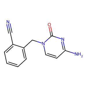 5-Pyrimidinecarbonitrile, 1,2,3,6-tetrahydro-3-benzyl-6-imino-2-oxo- structure