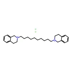 Isoquinoline, 2,2'-(1,10-decamethylene)bis(1,2,3,4-tetrahydro-, dihydrochloride structure