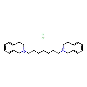 Isoquinoline, 2,2'-(1,7-heptanediyl)bis(1,2,3,4-tetrahydro-, dihydrochloride structure