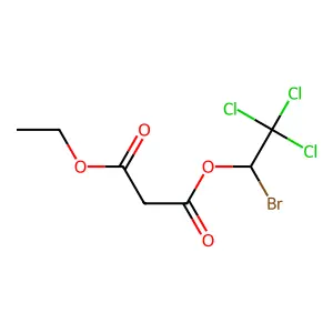 1-Bromo-2,2,2-trichloroethyl ethyl propanedioate structure