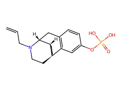 17-(Prop-2-en-1-yl)morphinan-3-yl dihydrogen phosphate structure