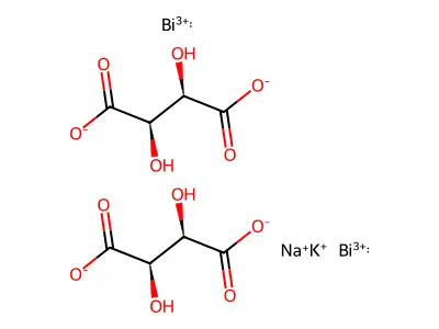 Bismuth potassium sodium tartrate (soluble) structure