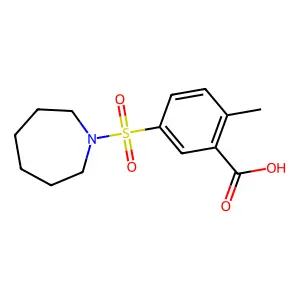5-(Azepan-1-ylsulfonyl)-2-methylbenzoic acid structure