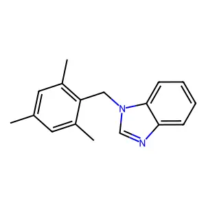 1-(mesitylmethyl)-1H-benzimidazole structure