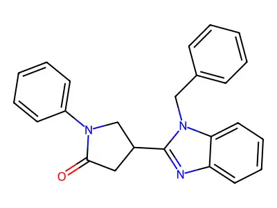 4-(1-Benzylbenzimidazol-2-yl)-1-phenylpyrrolidin-2-one structure