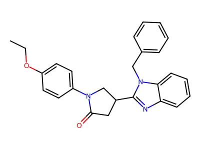 4-(1-Benzylbenzimidazol-2-yl)-1-(4-ethoxyphenyl)pyrrolidin-2-one structure