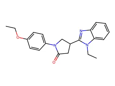 1-(4-Ethoxyphenyl)-4-(1-ethylbenzimidazol-2-yl)pyrrolidin-2-one structure
